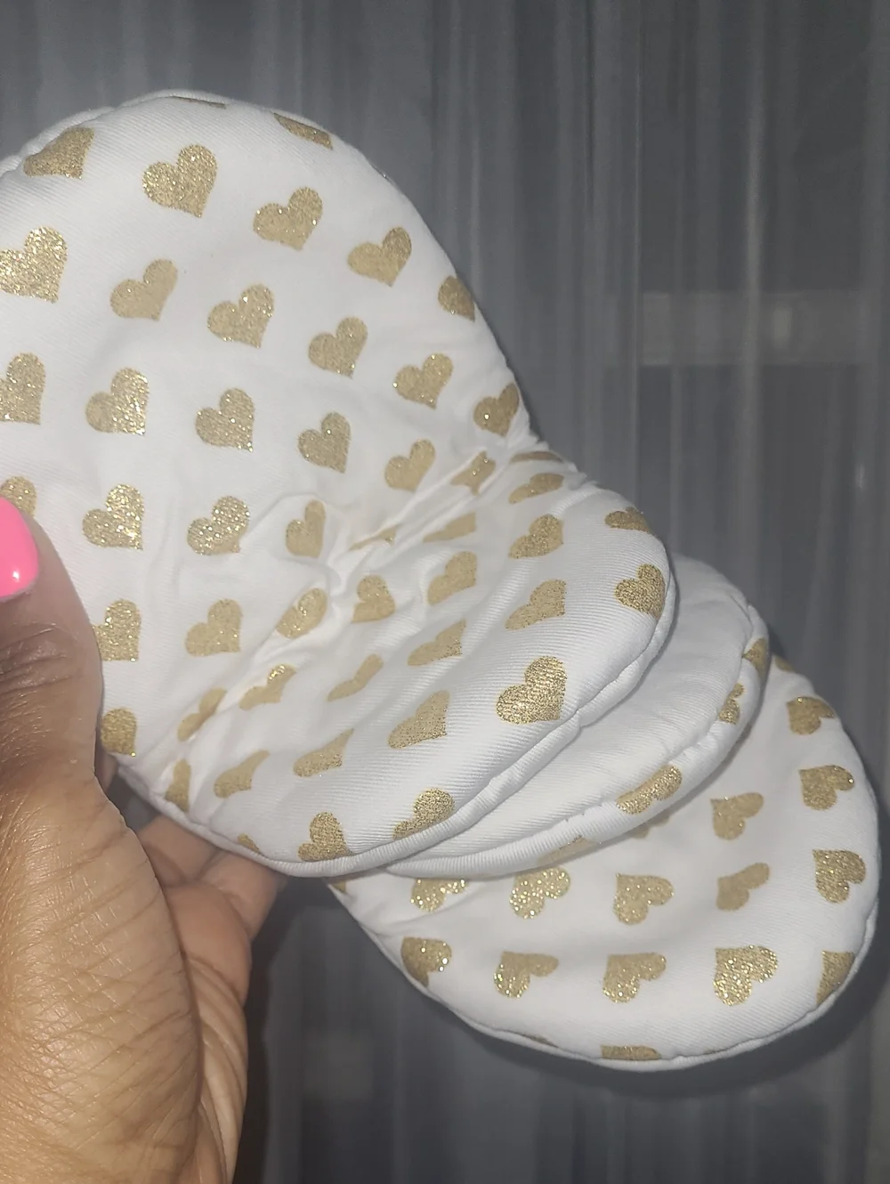 Juicy Couture White Oven Mitt with Gold Crown Logo